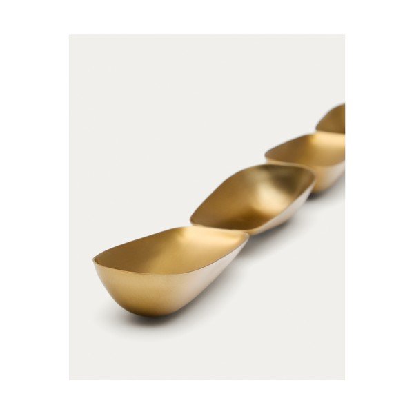 Zdjelica za posluživanje od nehrđajućeg čelika u zlatnoj boji Aruc – Kave Home-image-3