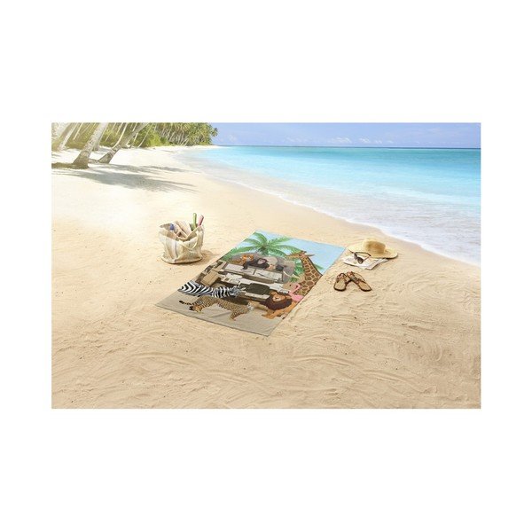 Ručnik za plažu s printom Good Morning Jeep Jungle, 75 x 150 cm-image-1
