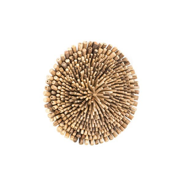 Zidni ukras od tikovine WOOX LIVING Bee, ⌀ 70 cm-image-2
