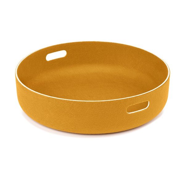 Tekstilna košara za skladištenje ø 46x12 cm Cesto Saffron – MiaCara