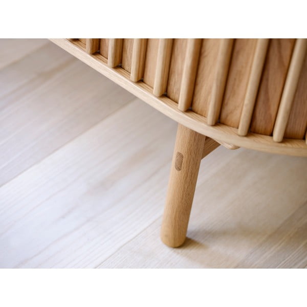 Ormarić u dekoru hrasta u prirodnoj boji 110x125 cm Carno - Unique Furniture-image-1