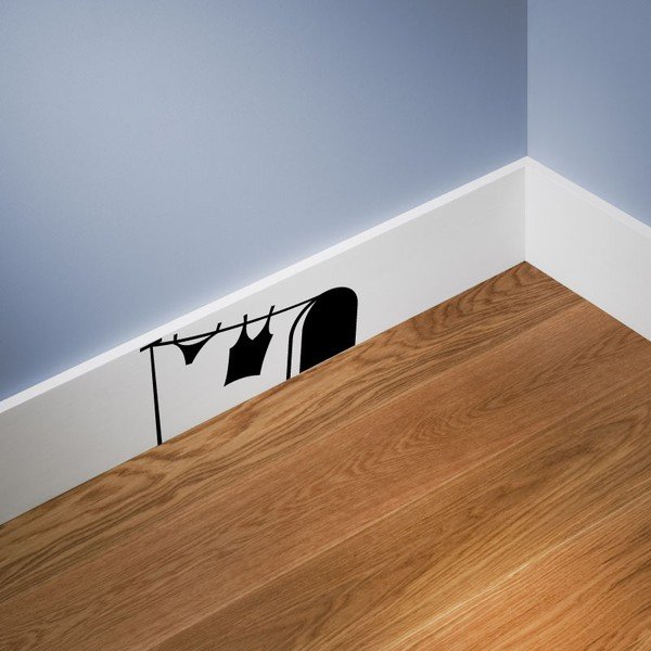 Naljepnica Ambiance Mouse Hole And Laundry-image-1