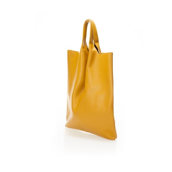 Žuta kožna torbu Giulia Massari Silvia-image-2