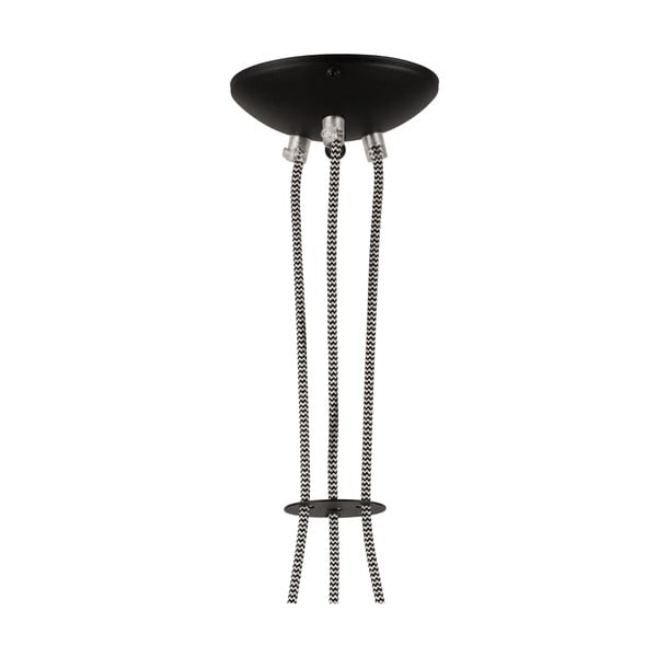 Crna viseća lampa s metalnim sjenilom - LAMKUR-image-3
