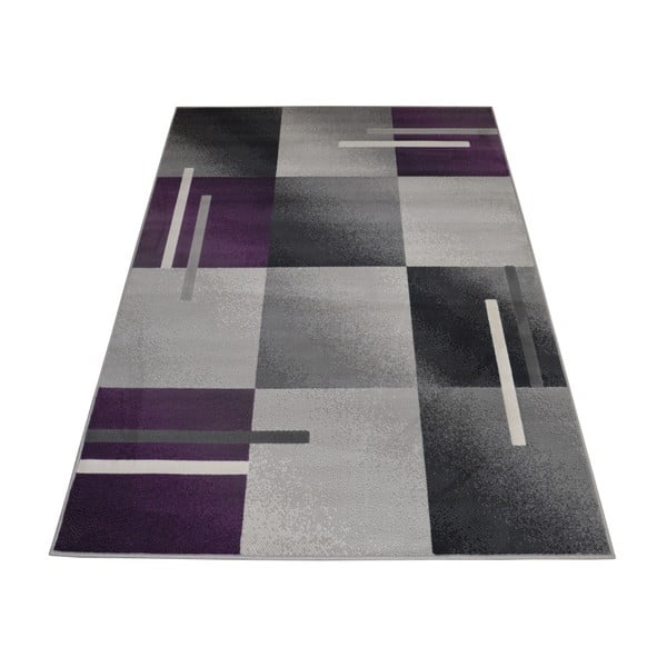 Ljubičasto-sivi tepih Webtappeti Modern, 140 x 200 cm