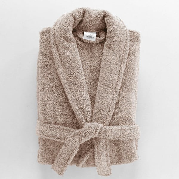 Svjetlo smeđi pamučan kućni ogrtač M Tendresse – douceur d'intérieur