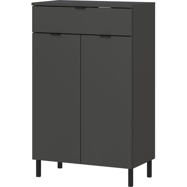 Antracitno sivi visok kupaonski ormarić 60x97 cm Arcena – Germania-image-2