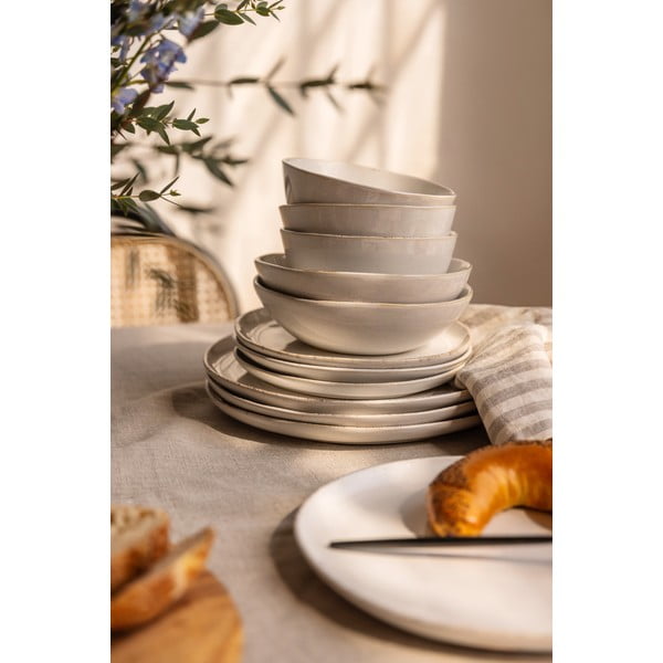 Servis za jelo 24 kom od kamenine Snow Heart – Bonami Essentials-image-1