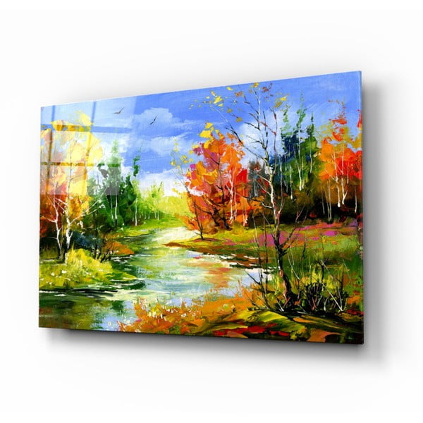 Staklena slika insigne šarene jeseni, 110 x 70 cm