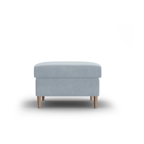 Svijetlo plavi baršunast tabure Kyoto – Cosmopolitan Design