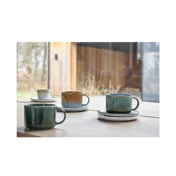 Narančaste šalice u setu 2 kom za espresso od kamenine 80 ml Styles – Villa Collection-image-3