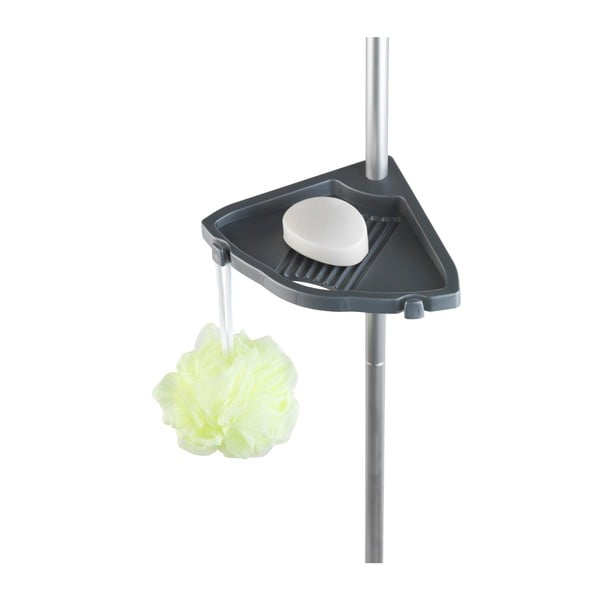 Siva teleskopska zidna polica za kupaonicu Wenko Easy-image-2