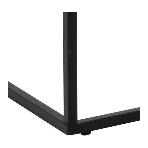 Bijeli stolić za kavu s pločom stola u mramornom dekoru 55x110 cm Barossa – Actona-image-4