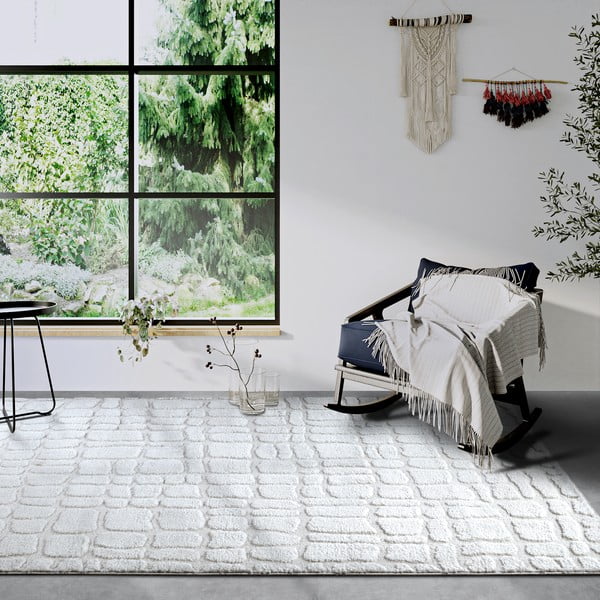 Krem tepih 160x235 cm Artistique Cream White – Elle Decoration-image-1