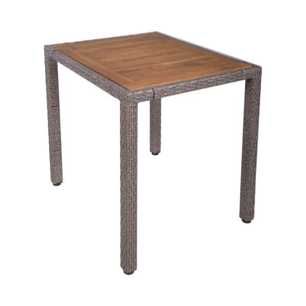 Tamno smeđi vrtni blagovaonski set od umjetnog ratana za 2 osobe Dakota – Garden Pleasure-image-2