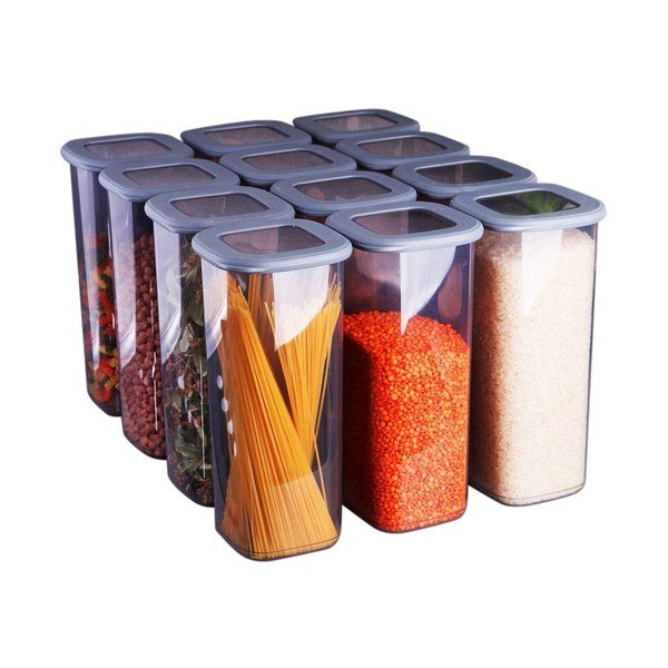 Posude za namirnice u setu 12 kom za čuvanje hrane Fresco – Hermia