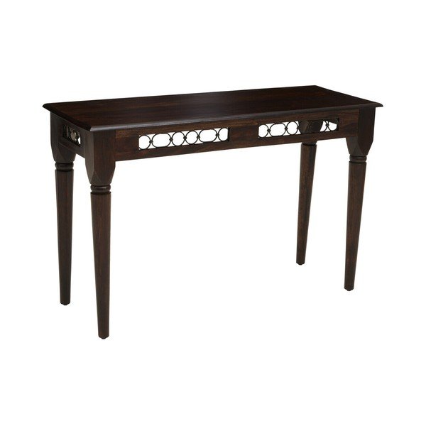 Pomoćni stol od masivnog ružinog drveta u tamnoj prirodnoj boji 45x120 cm Srina – Premier Housewares