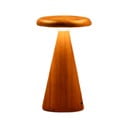 LED stolna lampa u prirodnoj boji s drvenim sjenilom (visina 14 cm) Sylva – Gingko