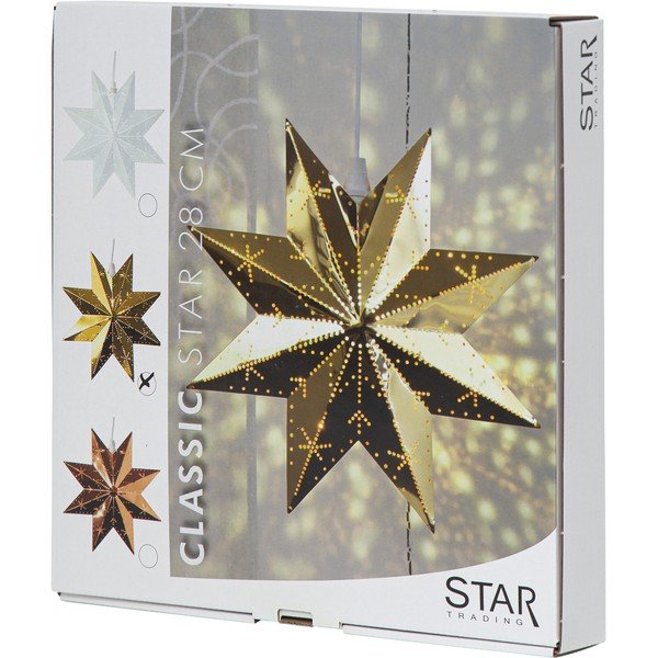 Božićni svjetlosni ukras u zlatnoj boji Classic - Star Trading-image-4