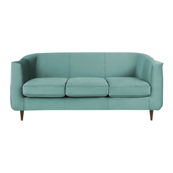 Sofa od tirkiznog baršuna Kooko Home Glam, 175 cm
