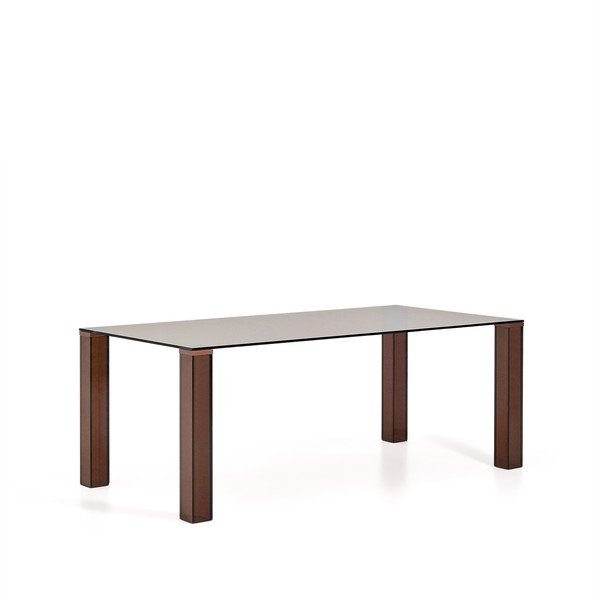 Stakleni blagovaonski stol 100x200 cm Adularia – Kave Home