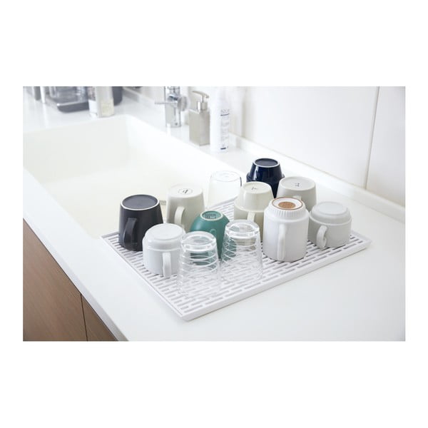 Bijeli stalak za okapanje posuđa YAMAZAKI Tower-image-2