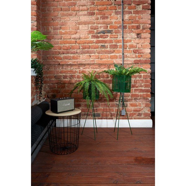 Set od 2 tamnozelena metalna stalka za tegle za cvijeće PT LIVING Hexagon-image-1