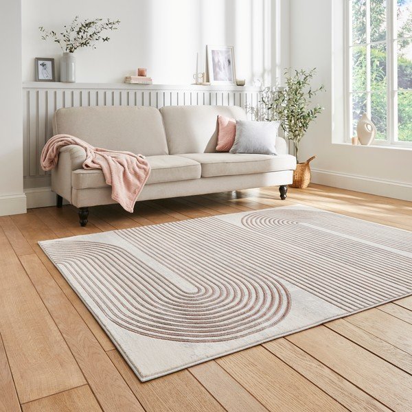 Ružičasti/svijetlo sivi tepih 160x220 cm Apollo – Think Rugs-image-2