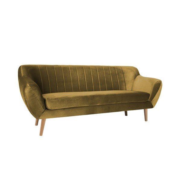 Senf žuti trosjed Mazzini Sofas Benito-image-2