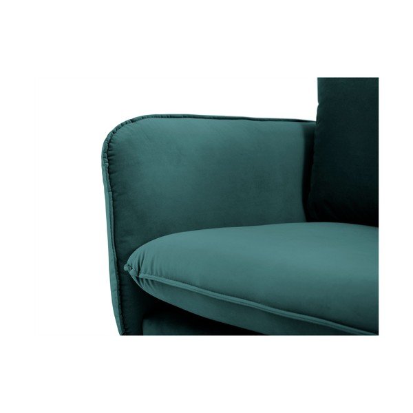 Petrolej zelena baršunasta sofa Cosmopolitan Design Florence, 160 cm-image-4