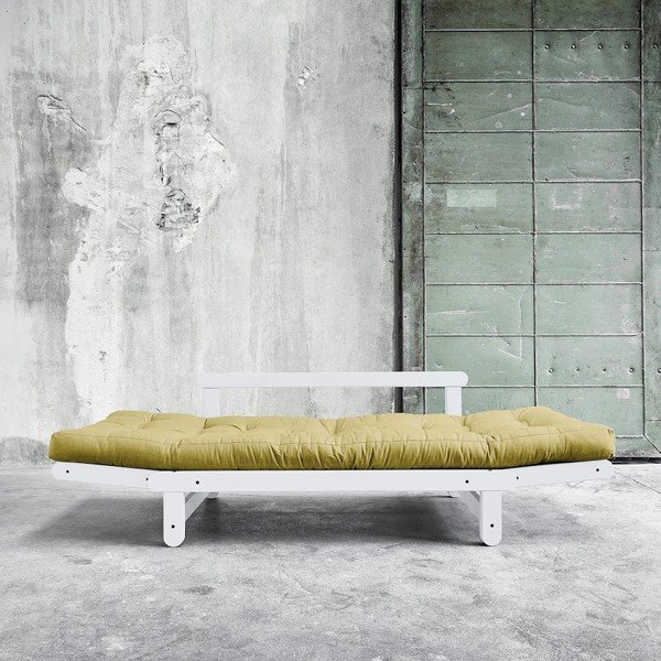 Sofa na razvlačenje Karup Beat White / Avocado Green-image-2