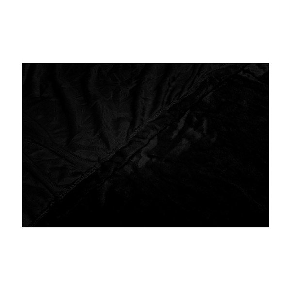 Crna mikroplišana plahta My House, 180 x 200 cm-image-1