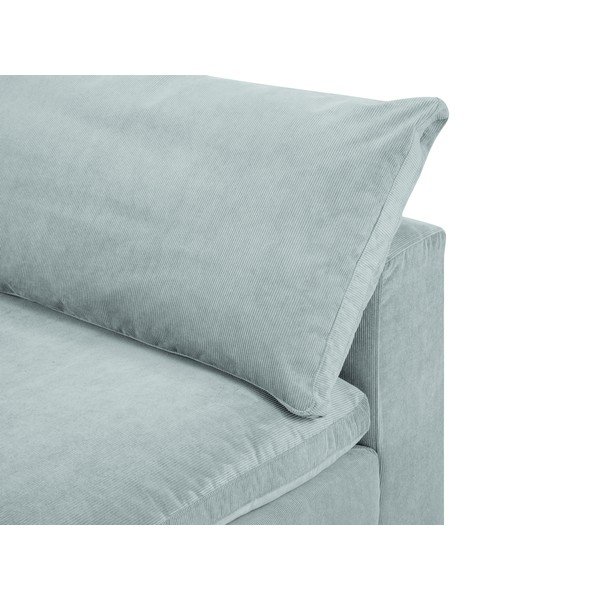 Svjetloplavi oboostrani kutni dio modularne sofe od samta Windsor & Co Sofas Galaxy-image-1