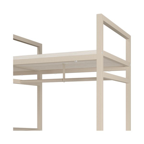 Krem otvoreni željezni ormar 140x179,5x40 cm Amara – Marckeric-image-4