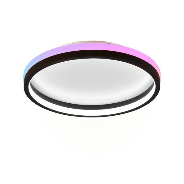 Mat crna LED stropna svjetiljka s daljinskim upravljačem ø 39 cm Hiko – Reality-image-3