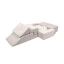 Krem set mekanih igrački od pjene od samta 100x35x40 cm Montessori – Meowbaby