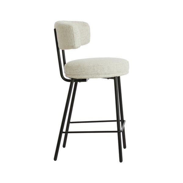 Krem podstavljena barska stolica Harvie – Light & Living-image-2