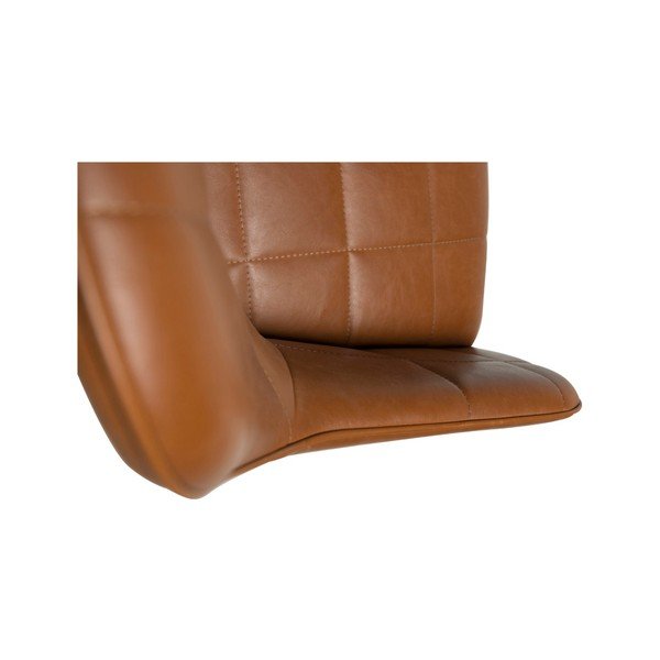 Smeđa stolica od umjetne kože DAN-FORM Denmark Embrace Vintage-image-1