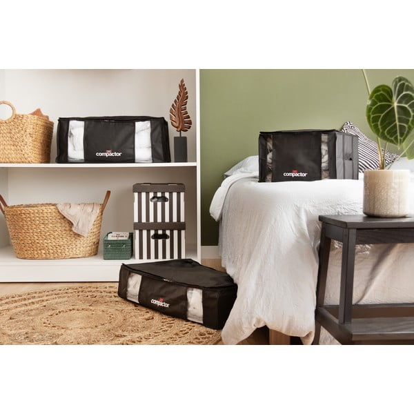 Crna kutija za pohranu odjeće Compactor XXL Black Edition 3D Medium, 125 l-image-2