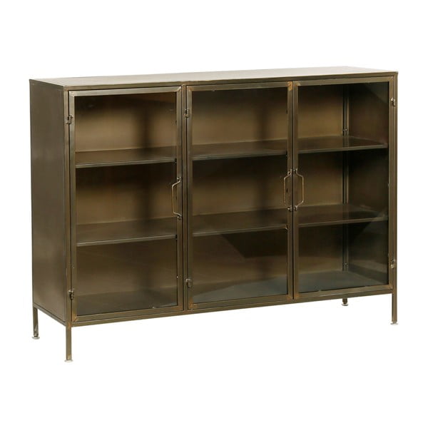 Metalna vitrina zlatne boje 123,5x91,5 cm Dagenham - Côté Table-image-2