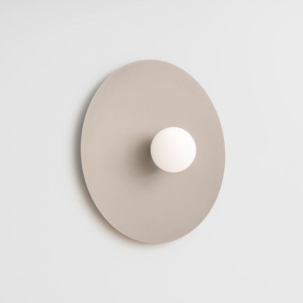 Smeđe-siva metalna zidna lampa ø 50 cm AKE – Thoro-image-1