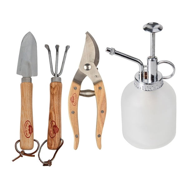Set alata za vrtlarstvo od drveta jasena i prskalice Esschert Design Smooth