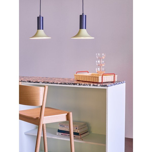 Svijetlo zelena/tamno plava metalna viseća svjetiljka s mogućnosti zatamnjivanja ø 25 cm Luminary – Hübsch-image-1