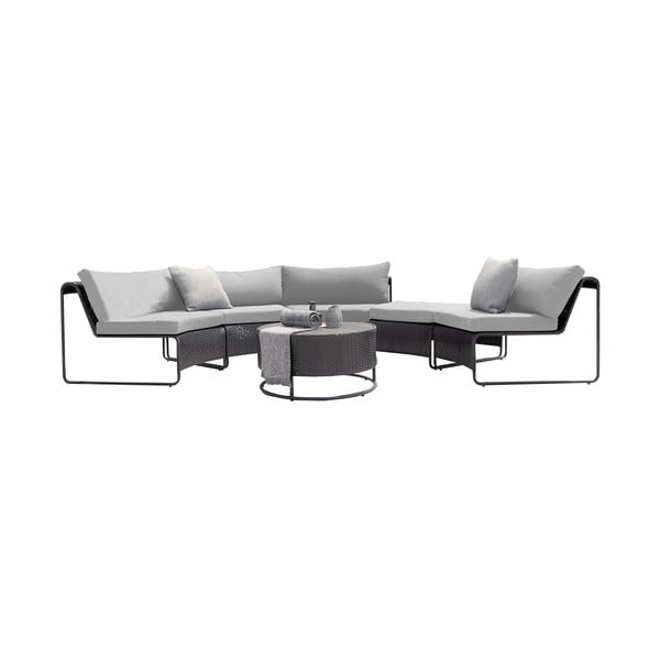 Siva vrtna garnitura za 5 osoba Rindal - Bonami Selection-image-2