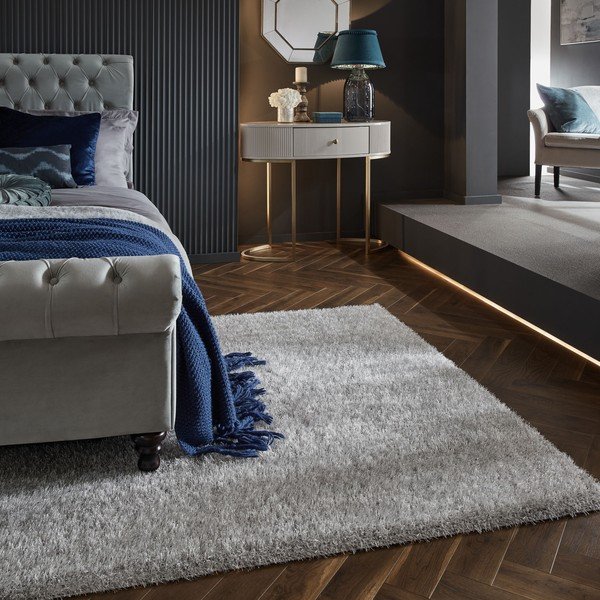 Sivi tepih od recikliranih vlakna 160x230 cm Velvet – Flair Rugs-image-1