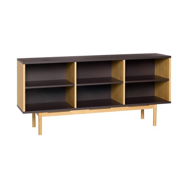 Smeđa komoda u dekoru hrasta 140x65x35 cm Dual – Hübsch