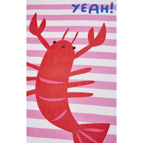 Ružičasti ručnik za plažu 160x76 cm Shell Yeah - Catherine Lansfield-image-2