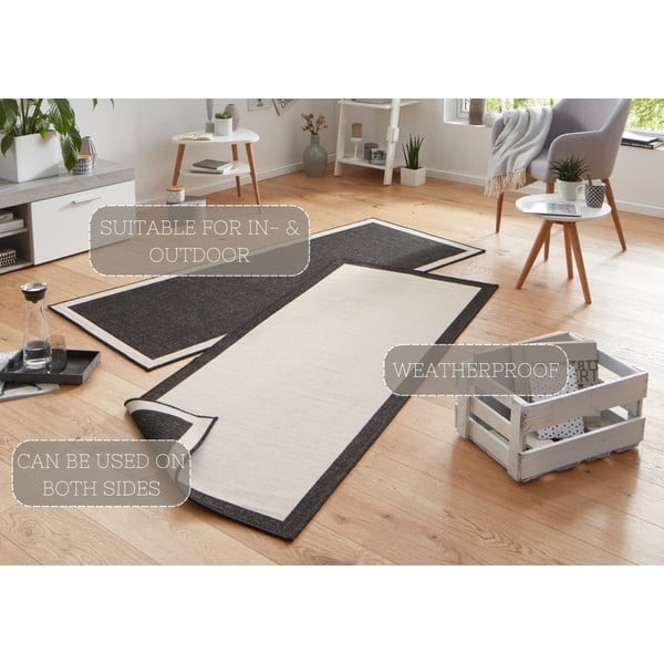 Krem-crni vanjski tepih NORTHRUGS Panama, 80 x 350 cm-image-4