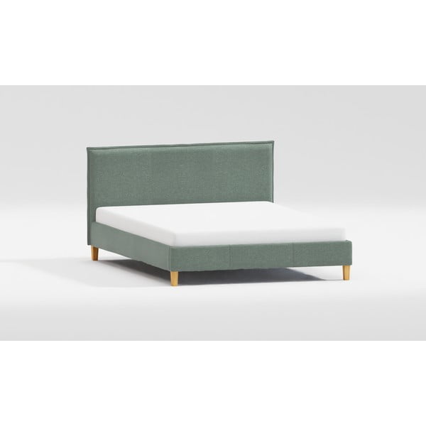 Zeleni tapecirani bračni krevet s podnicom 200x200 cm Tina – Ropez-image-3