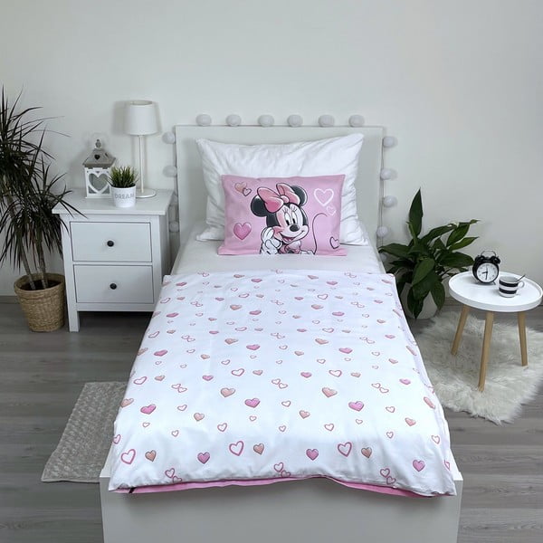 Pamučna dječja posteljina za dječji krevetić 100x135 cm Minnie – Jerry Fabrics-image-2